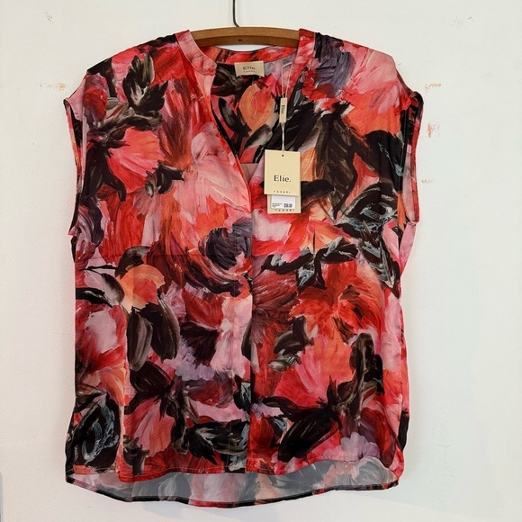 Elie Tahari Abstract Women’s Sleeveless Blouse size M NWT💕 - Picture 6 of 6